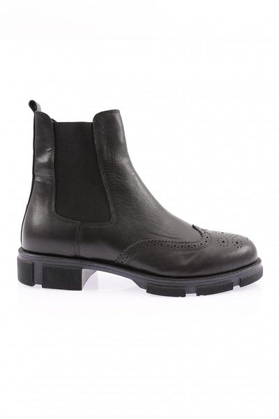 DGN Men's Chelsea Boots Black Genuine Leather 95123210