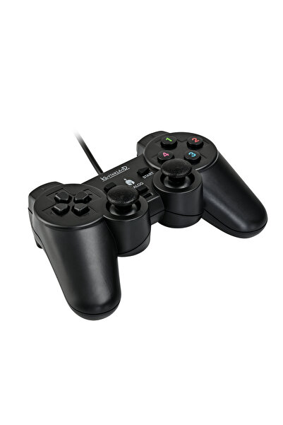 Kontorland Kablolu PC Gamepad – D-Input & X-Input Destekli Çift Titreşimli USB Oyun Kolu