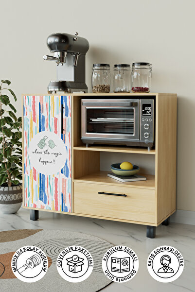 Hediyeler Kapında Magic Design "Dafni" Kahve Köşesi Mutfak Dolabı