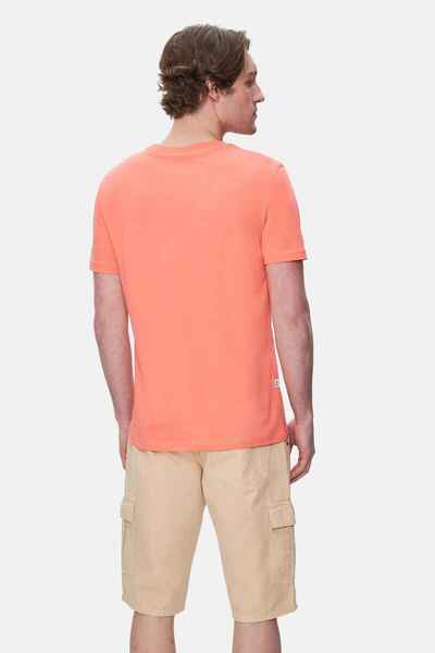 UCLA Ανδρικό μπλουζάκι CULVER Pink Crew Neck με στάνταρ εφαρμογή