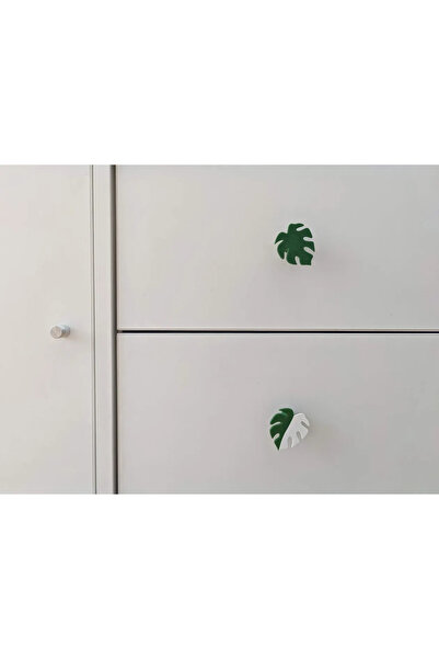 genomera Mâner pentru dulap și sertar Monstera (VERDE - ȘURUBUL NU ESTE INCLUS)