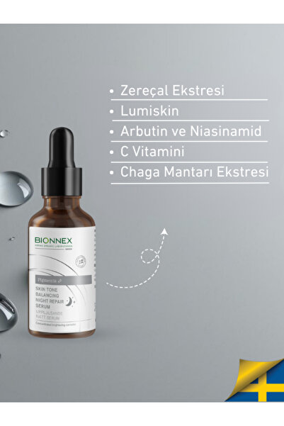 Bionnex Pigmentia Aydınlatıcı Gece Bakım Serumu 30 ml