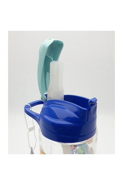 Gıpta Navy Blue Rafadan Tayfa - Thick Straw Tritan Flask 500 Cc
