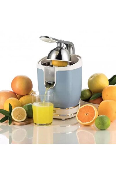 ARIETE Citrus juicer Ariete 0413CR/BL Vintage, power 85W, Stainless steel, with handle (Cream/Blue)