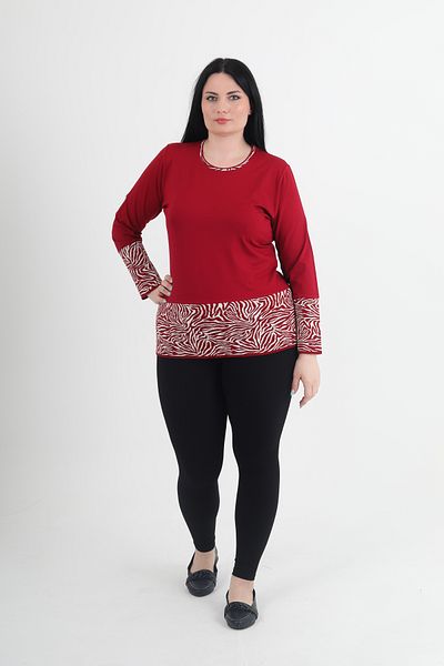 GNR Large Size Lycra Mother Blouse and Knitwear Collar