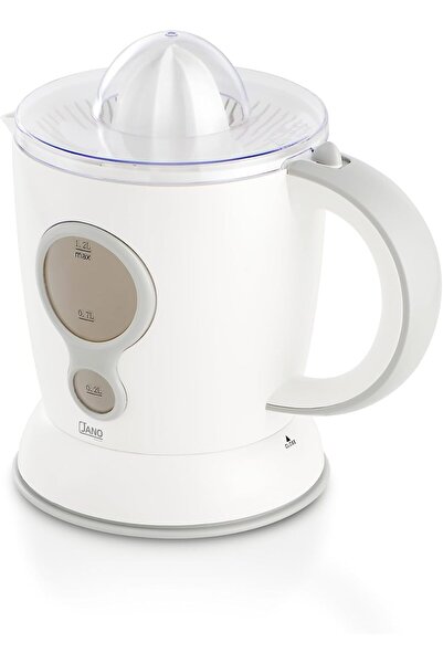 JANO Jano 60W Electric Citrus Juicer with Adjustable Control and Squeezing Mechanism, 1.2L, White