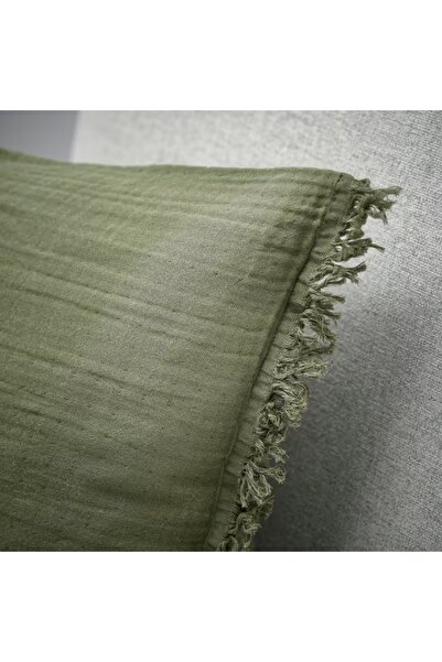 IKEA VALLKRASSING Cushion Cover Grey-Green 50x50 cm – 100% Cotton by IKEA