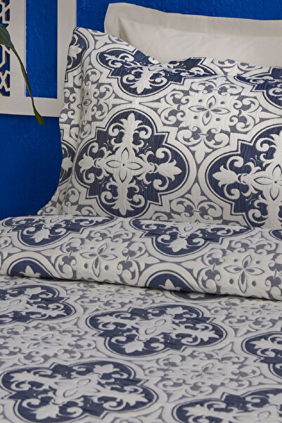 Karaca Home Bluva Çift Kişilik Yatak Örtüsü Takımı Mavi