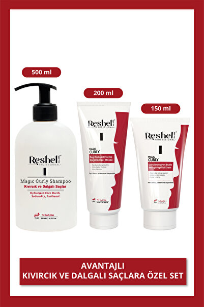 Reshell Kıvırcık ve Dalgalı Saçlara Özel Bakım Seti