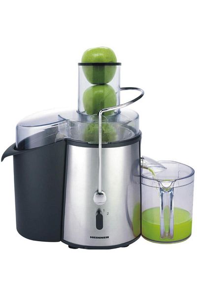 Heinner Storcator de fructe si legume Heinner XF-1000SS, 1000 W, Recipient suc 1 l, Recipient pulpa 2 l