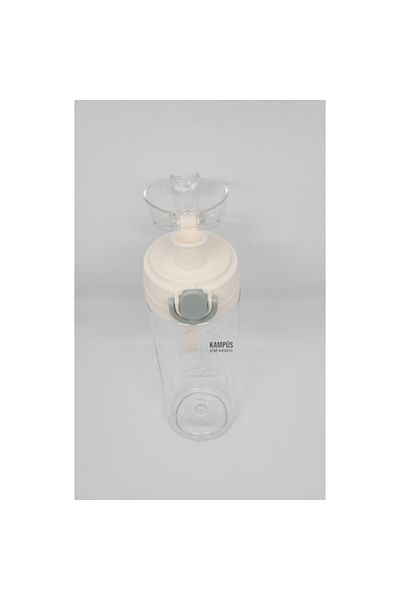 Gıpta Tritan Flask with Lock, 600ml Capacity and White Color