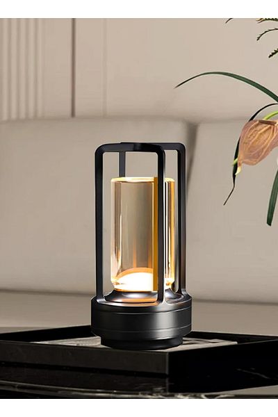 sharpdo LED Rechargeable Desk Lamp Atmosphere Light, Cross Desk Lamp Night Light, Infinite 3-Tone Lighting