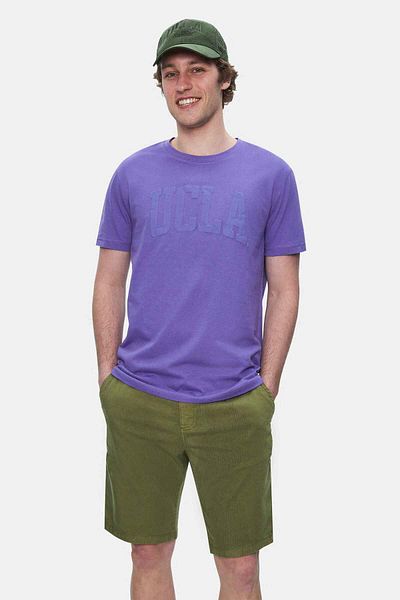 UCLA Tricou pentru bărbați CULVER violet cu decolteu imprimat standard