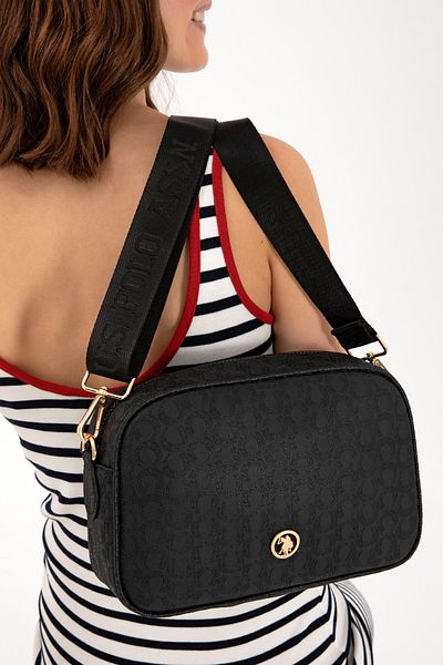 U.S. Polo Assn. Women's Black Shoulder Bag 50311443 -Vr046