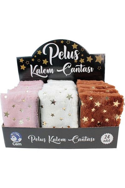 Dolphin Geantă pentru stilou Plush Aurit Wide Pc-631