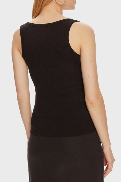 Guess Colette Rib Tank Γυναικείο Μαύρο Αθλητικό V4yp06k8rt2-jblk