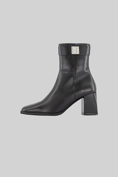 HUGO Women's Leather Boots Black