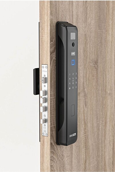 Emaks Prime Akıllı Kilit Galaxy30 F Ultra Wi-Fi Bağlantılı, Yüz Tanıma, Avuç Tanıma, Kamera, Parmak izi, Şifre, Kart