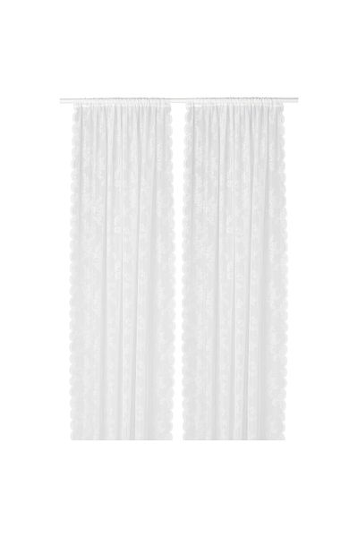 IKEA ALVINE SPETS Net Curtains 1 Pair Off-White 145x300 cm – IKEA Recycled Polyester