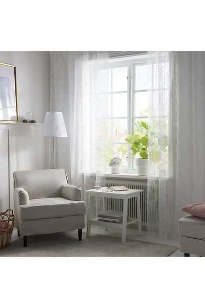 IKEA ALVINE SPETS Net Curtains 1 Pair Off-White 145x300 cm – IKEA Recycled Polyester