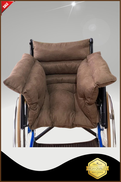 Overpet Tekerlekli Sandalye Minderi Hasta Sandalye Minderi Kahverengi