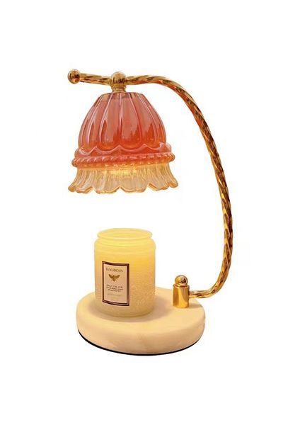 sharpdo Bedroom Romantic Table Lamp Wax Lamp, Marble Aromatherapy Lamp, Dimmable,Support Timing