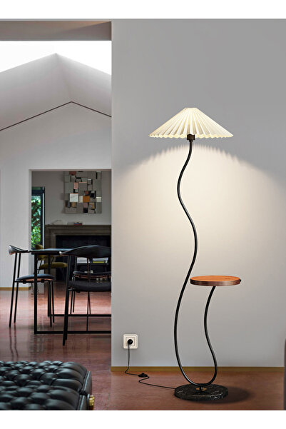 sharpdo LED Pleated Floor Lamp In Living Room