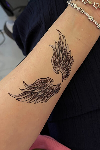 TAKIŞTIR Geçici Kanat Figürlü Mini Dövme Tattoo