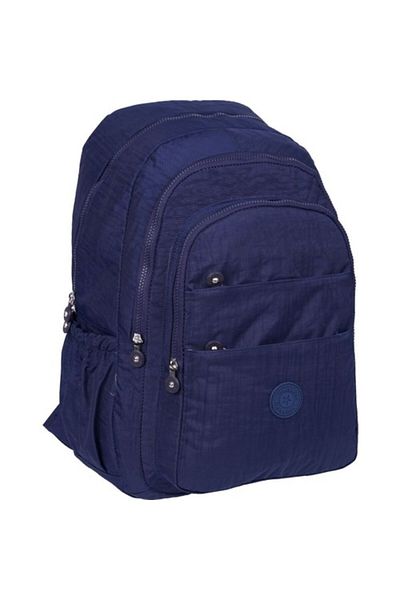 Relaxion Σακίδιο πλάτης Navy Blue αδιάβροχο τσακισμένο ύφασμα 1625