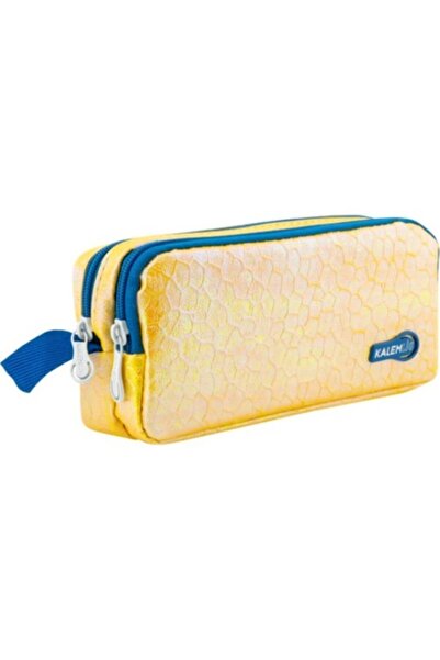 Kalemlig Cells Double Suni Deri Iki Bölmeli Kalem Çantası