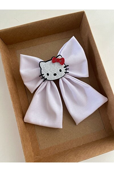 Stil Tasarım Toka Hello Kitty Beyaz Toka