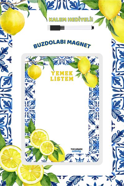 The Grade Summer Sil Notepad My Grocery List Refrigerator Notepad.Magnetic Refrigerator Notepad Magnet Notepad 21X15Cm