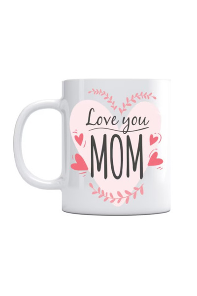 OEM Εξατομικευμένη λευκή κούπα "Σ' αγαπώ μαμά", INOVATIX®. 330ml