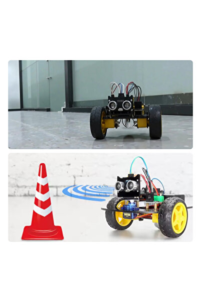 RoboThink Arduino Temelli 2 Teker Robot Araba Kodlama Seti 2WD-BLE (Kutulu ve E-Kitaplı)