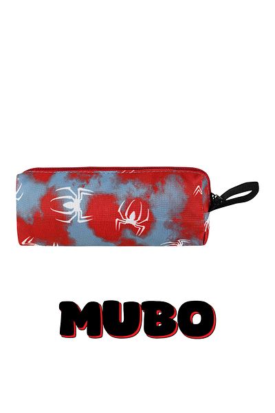 MUBO Superhero Elementary School Bag in Spider-Man Style - Pen Holder and Lunch Box Included