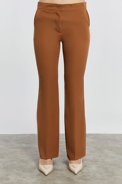 CNR TEKSTİL Flared Leg Women's Fabric Trousers