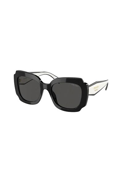 Prada Pr 16ys 09q5so 52 Geometric Black Color Dámské sluneční brýle Pr16y