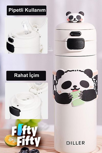 Vagonlife 480 ml Single Lid Tongues - Dual Use Straw/Cezze Vacum Cup and Thermos