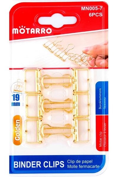 MOTARRO MN005-7 Binder Clips, 2-Pack, Silver