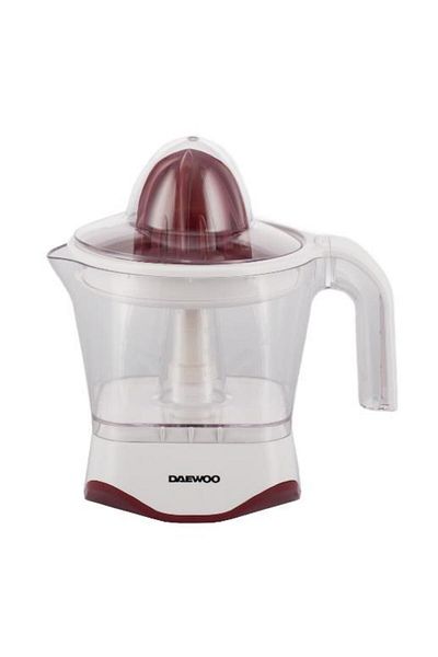 Daewoo Storcator citrice Daewoo DJ20, 40 W, 1 L, Capac de protectie, Parti demontabile (Alb/Visiniu)