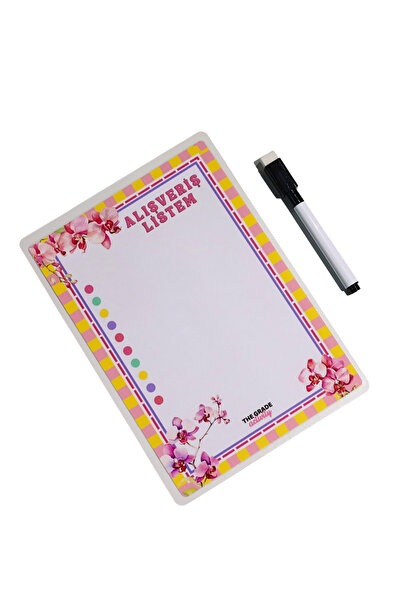 The Grade Summer-Erase Memo Holder. Shopping List. Refrigerator Memo Holder. Magnetic Home Accessory. Magnetic Memo Holder. 21X15Cm