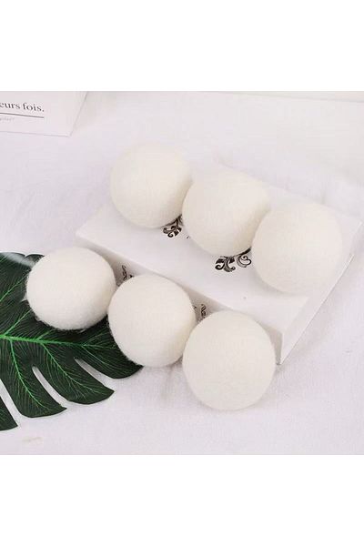 KURTULUŞ COMPANY 3 Pieces 100% Natural Merino Sheep Wool Clothes Drying Balls
