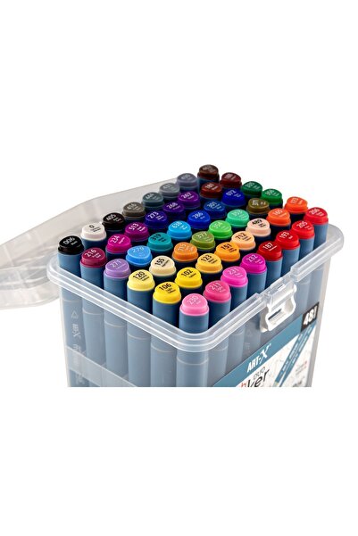 Rich 48 Double Sided Art-X Sketch Marker Pen Set