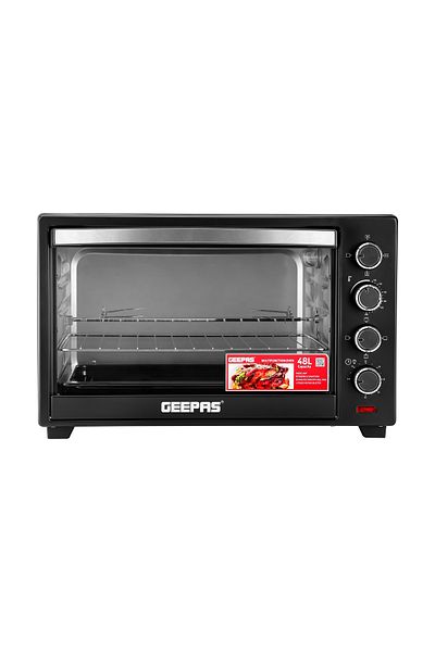 Geepas 48 L Electric Oven- G04451 Convection and Rotisserie Function, Perfect for Grilling
