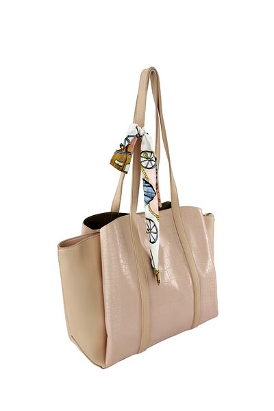 KRISTE BELL Women's Shoulder Bag Crocodile Powder 6417