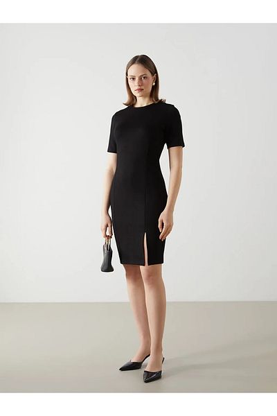 LC Waikiki Γυναικείο φόρεμα LCWAIKIKI Classic Polo Neck Pique