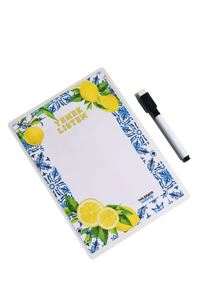 The Grade Yaz Sil Notluk Yemek Listem Buzdolabı Notluk.manyetik Buzdolabı Notluk Magnet Notluk 21x15cm