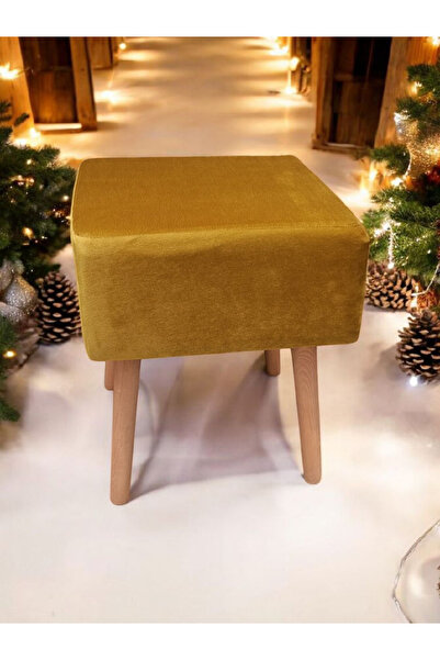 T.ipekli Puf kare puf berjer koltuk çay seti makyaj masası sandalye çocuk pufu