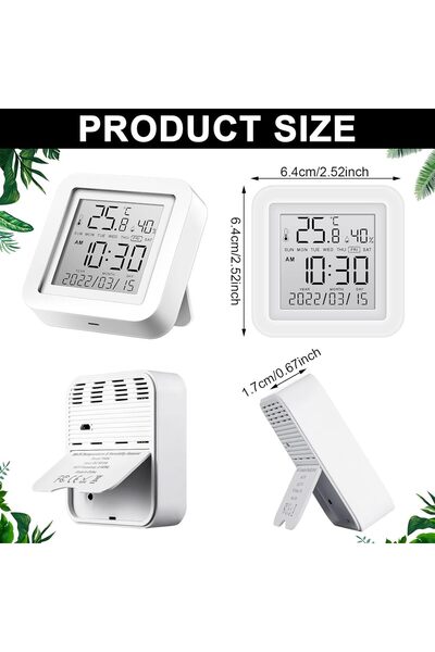 COOYA Smart WiFi Temperature Humidity Monitor,Wireless, with APP Notification Alerts,Smart APP Control