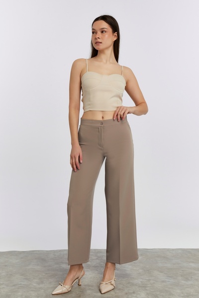 CNR TEKSTİL Women's Loose Cut Fabric Pants